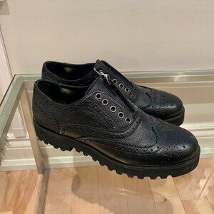 Roots Oxford Leather Shoes - Black (Brand New)